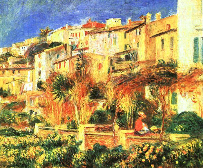 Terrace in Cagnes, Pierre Renoir